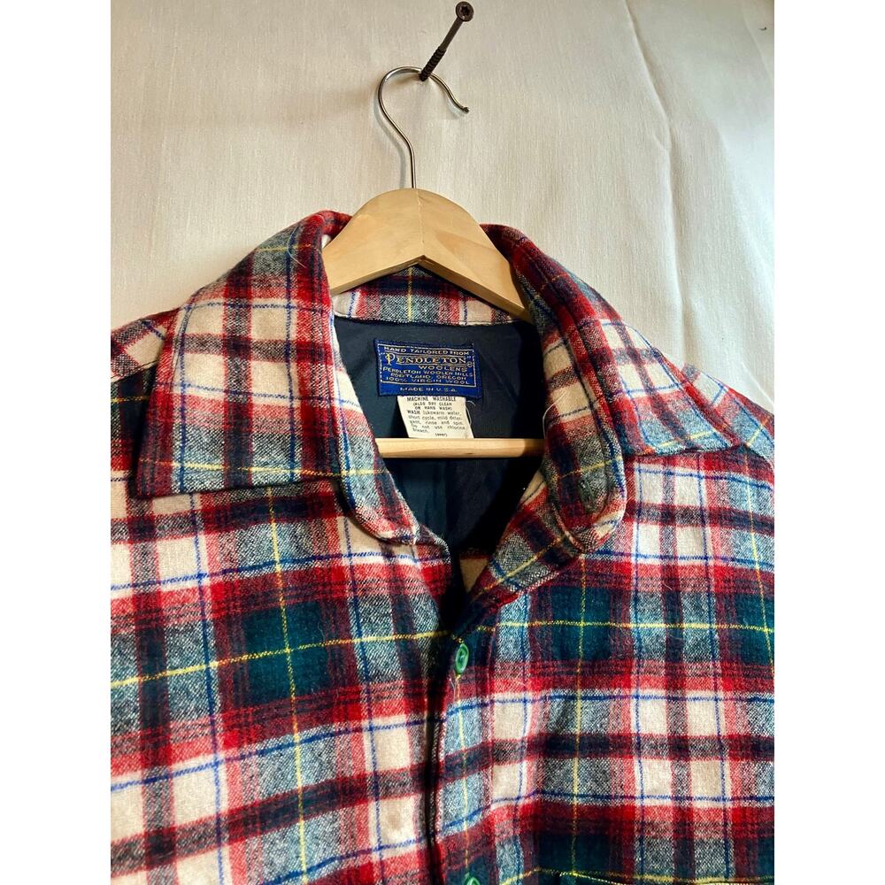 Pendelton Red & Green Flannel Mens *NO SIZE* - Picture 6 of 7